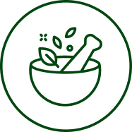 Icoon voor natuurlijke ingrediënten en productontwikkeling van gepofte snacks met Incomec-machines